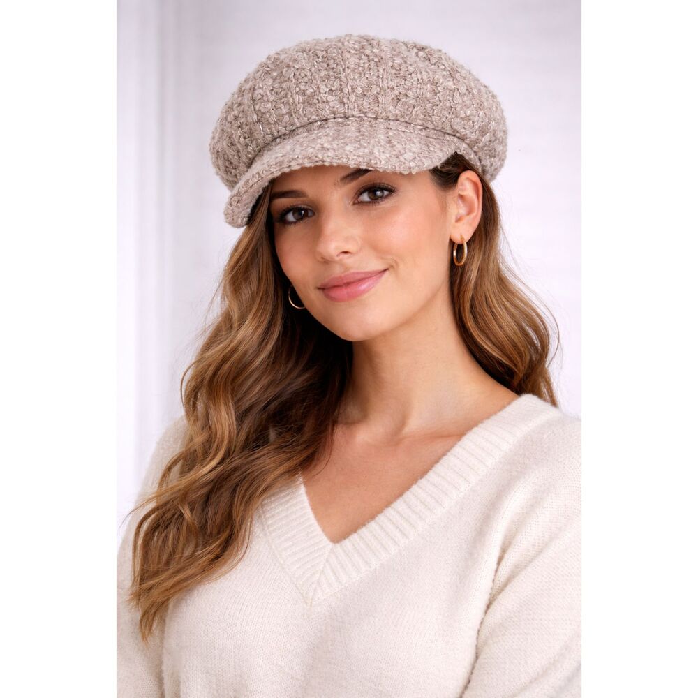 Wool Blend Cap Echo New York Neutral OS